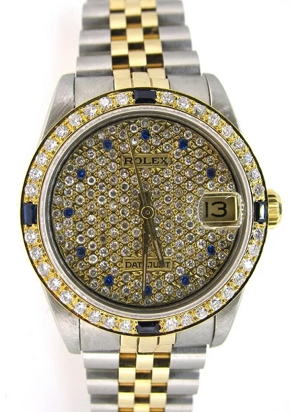 Rolex boy size diamond on sale